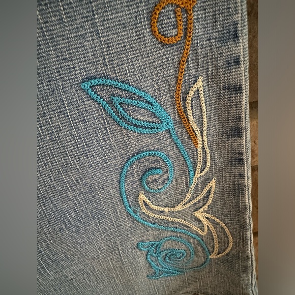 Hippie/Bohemian low rise bell bottom jeans - Picture 5 of 6